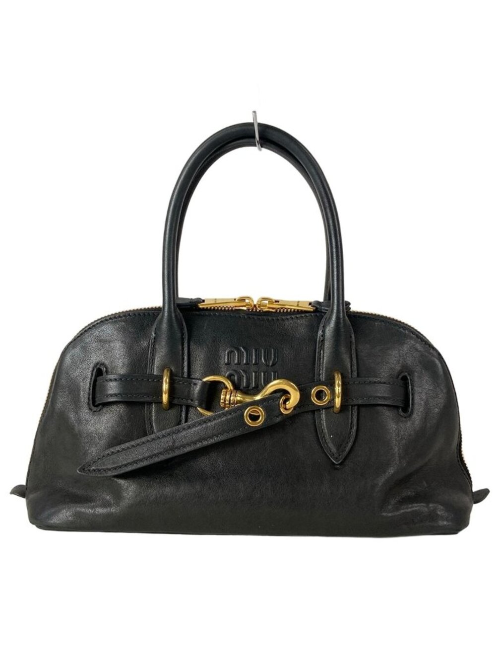 Miu Miu Handbag Aventure Black Leather